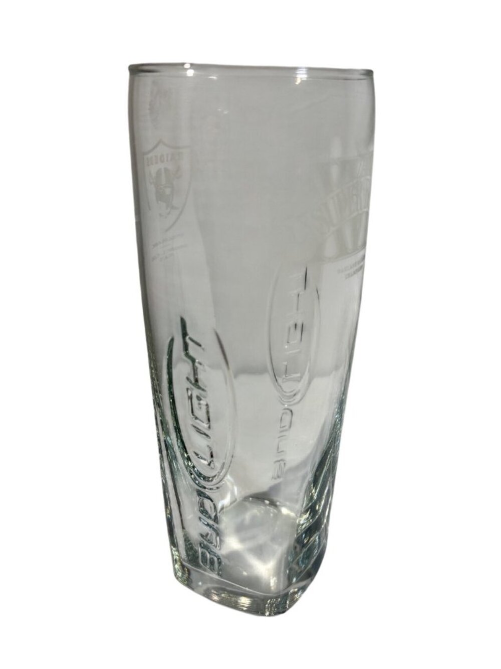 Bud Light Oakland Raiders Super Bowl XVIII Champions Pint Glass NFL Football